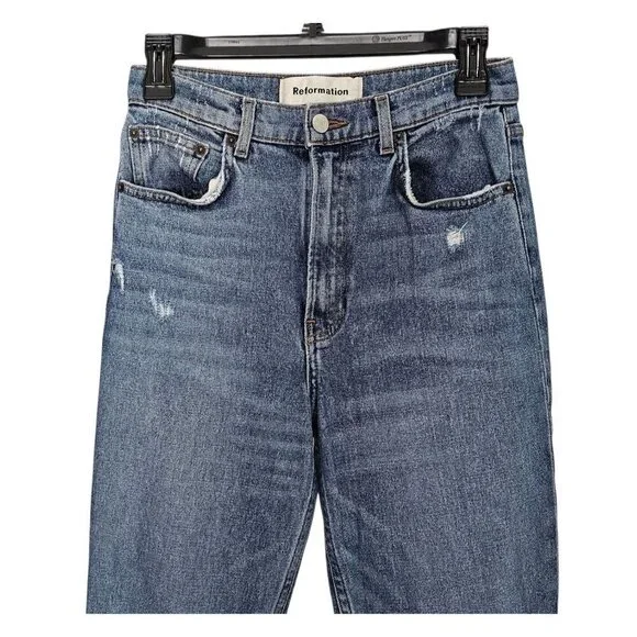 Women's - Reformation High Rise Hepburn Skinny Jeans, Size 26 - Picture 2 of 10